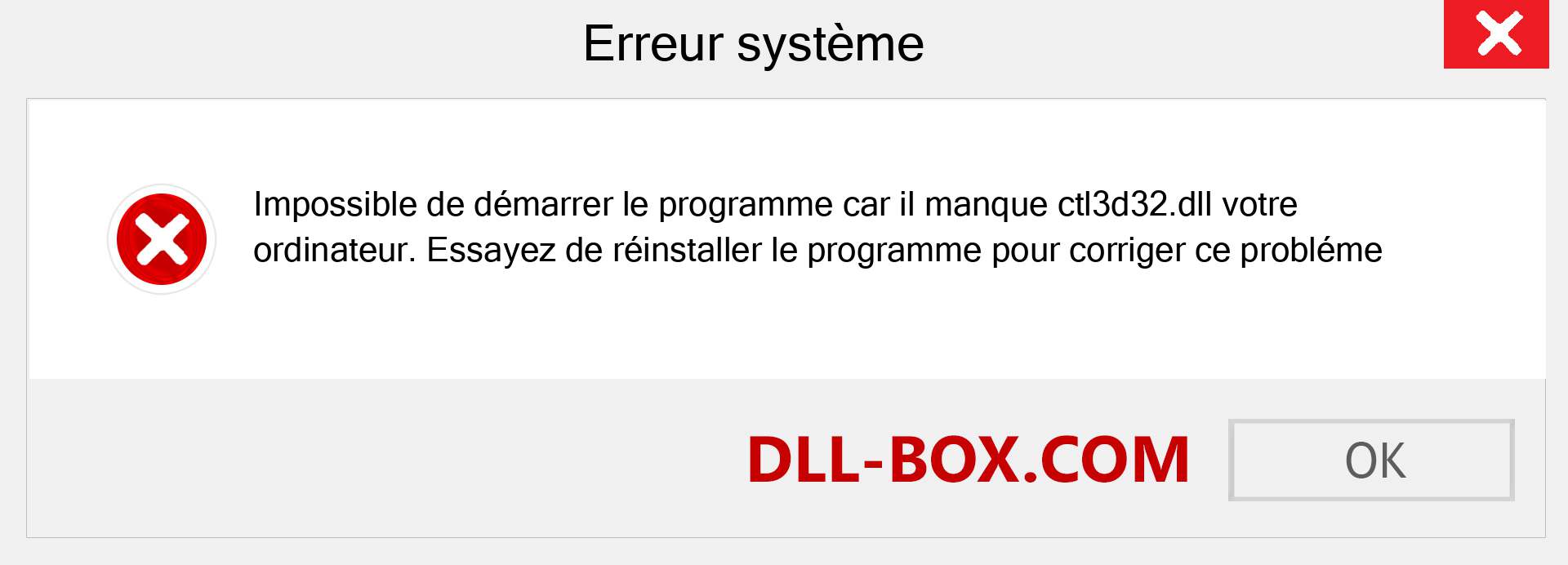 Le fichier ctl3d32.dll est manquant ?. Télécharger pour Windows 7, 8, 10 - Correction de l'erreur manquante ctl3d32 dll sur Windows, photos, images